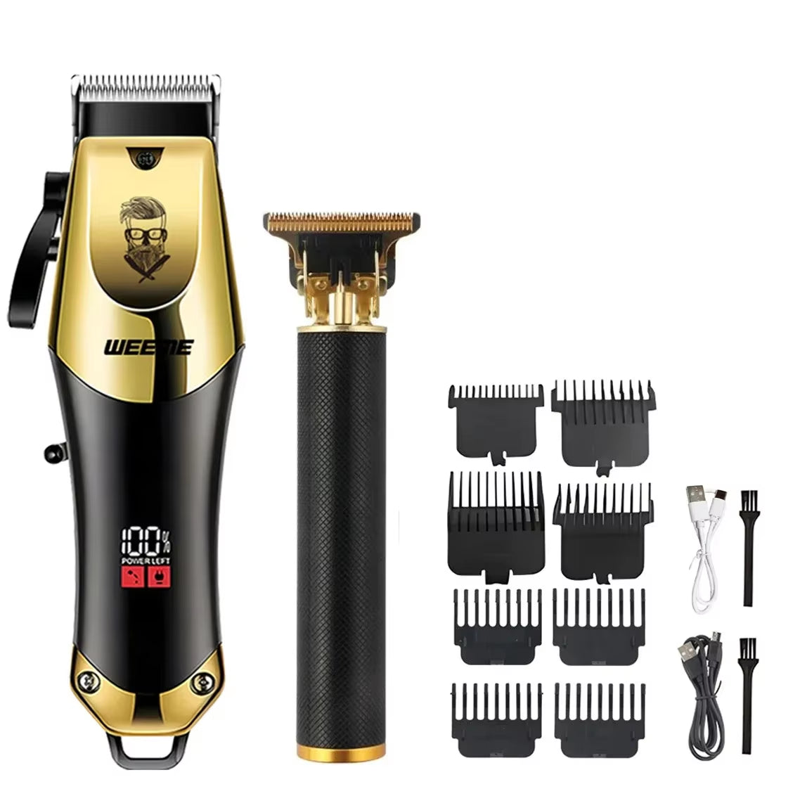 Hair Clipper Cordless Electric Hair Cutting Machine Portable Shaver Barber USB Fast Charging Hair Trimmer Boyfriend's Gift