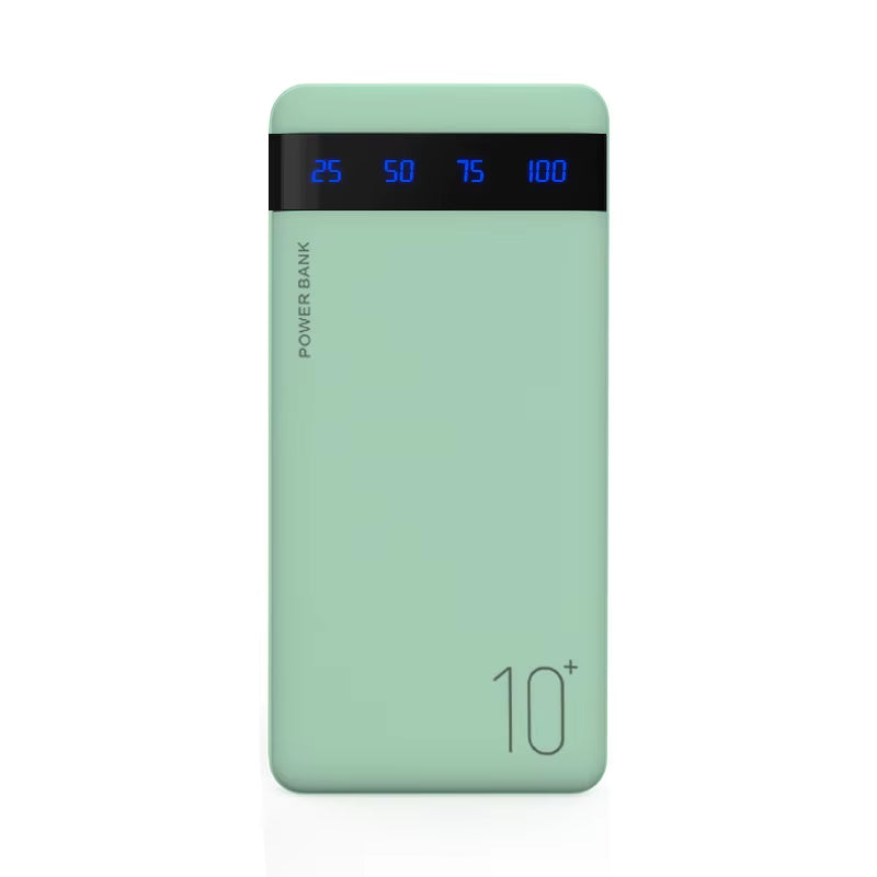 New Power Bank 20000mAh External Portable Charger Powerbank 2.1A Fast Charging LED Display Phone Charger for Smart Phone
