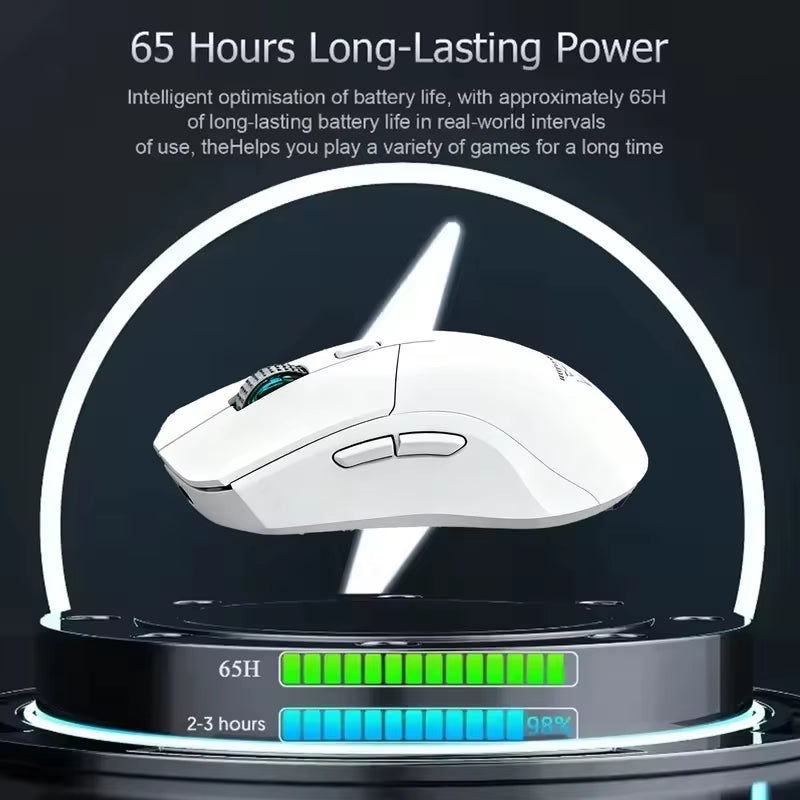 2026 Arrival Gaming Mouse 3-Speed DPI Esports Wireless Ergonomic Design Gaming Mouse 2-mode Connection Magnetic Charging Dock