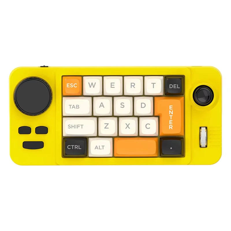 19-Key Macro-Defined Joystick Dual-Wheel RGB Hot-Swappable Macro-Defined Wired Mechanical Gaming Keyboard For Win10