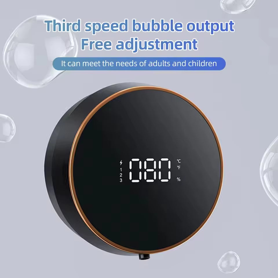 300ML Wall-Mounted Intelligent Induction USB Rechargeable Round Automatic Soap Dispenser Touchless Infrared Hand Washing Machine