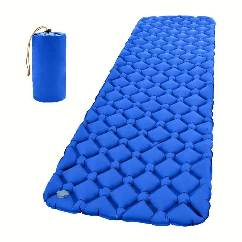 Outdoor Camping Sleeping Pad Single Self-Inflating No Pump Rapid Setup Ultralight Compact for Outdoor Hiking Travel Tent