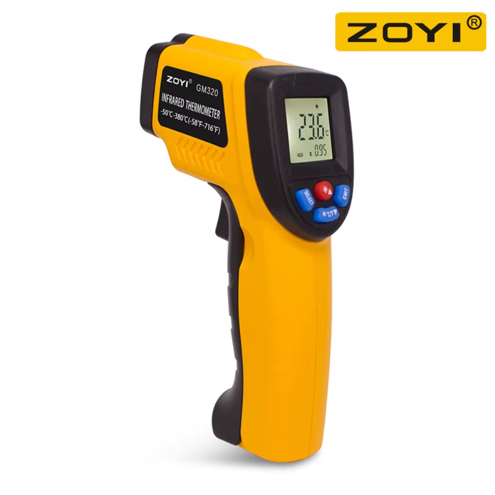 Infrared Thermometer , Handheld Heat Temperature For Cooking Tester, Pizza Oven, Grill & Engine - Laser Surface Temp Read