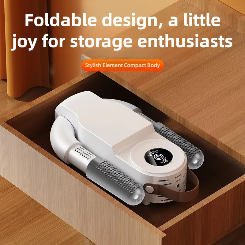 New Foldable Touch Screen Shoe Dryer Fast Heating Sterilization Heater Socks Dryer Shoe Hot Air Deodorizing Dehumidifier