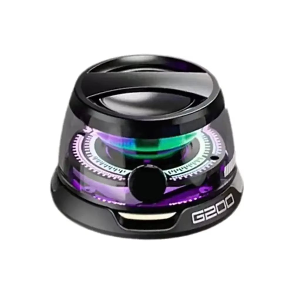 G200 Portable Mini Magnetic Bluetooth Speaker RGB Light Speaker Mobile Phone Holder Wireless Speaker Home Ktv Machine