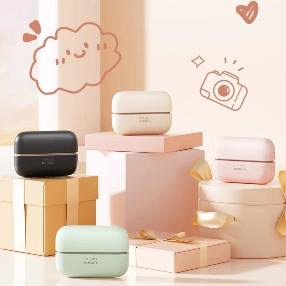 2 in 1 Dual-Palm Hand Warmers Magnetic Rechargeable Pocket Warm Hand Treasure Adjustable 3 Temperature Settings Fast Heating