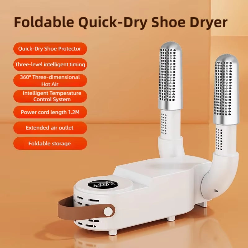 New Foldable Touch Screen Shoe Dryer Fast Heating Sterilization Heater Socks Dryer Shoe Hot Air Deodorizing Dehumidifier