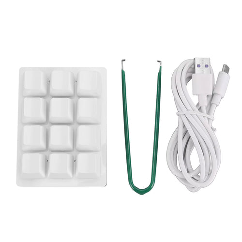 12 Key Mechanical Gaming Keyboard 12 Key Mechanical Gaming Keyboard  USB Wired RGB Red Switch Programmable Macro Keyboard