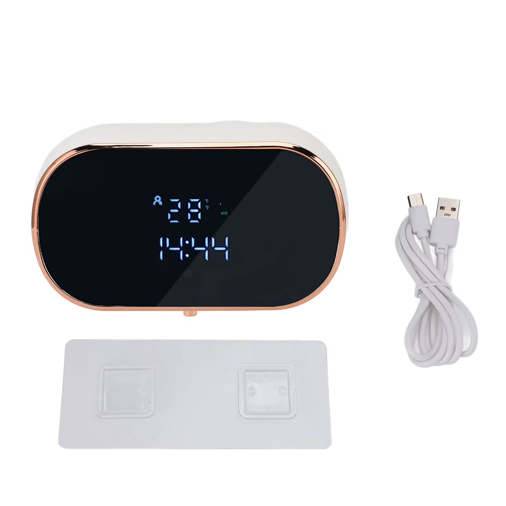 Automatic Foaming Soap Dispenser 350ml Wall Mounted USB Rechargeable Touchless Hand Soap Dispenser with Adhesive for Bathroo