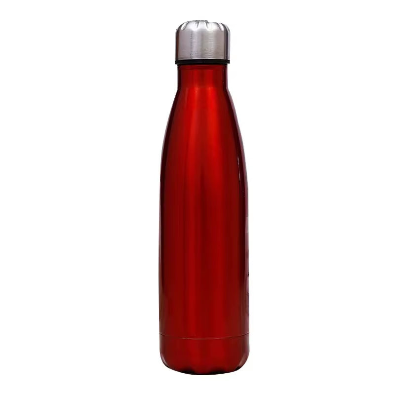 500/750ml Stainless Steel Sports Water Cup Sports Kettle Single-layer Double-wall Thermal Insulation Vacuum Bottle