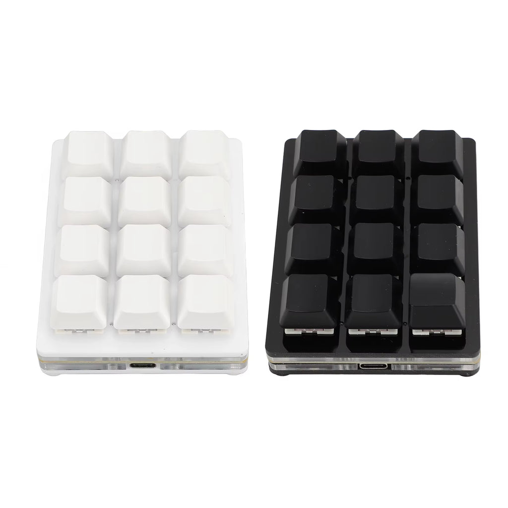 12 Key Mechanical Gaming Keyboard 12 Key Mechanical Gaming Keyboard  USB Wired RGB Red Switch Programmable Macro Keyboard