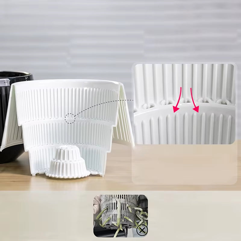 Meshpot Orchid Pots With Holes Flower Pot For Repotting Plastic Planter Indoor-Outdoor Plants Home Decorative Air Plant Pot