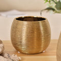 Modern Ceramic Flower Pot Containers Flowerpot Flower Vase Brushed Craft Ornament Home Office Decor