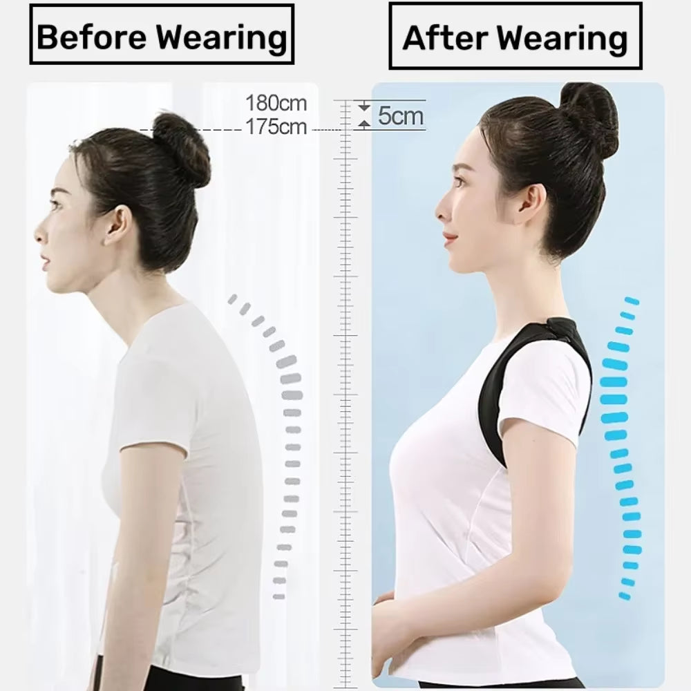 Posture Corrector Adjustable Back Fracture Support MenWomen Back Clavicle Spine Shoulder Correction Brace Belt Strap Comfortable
