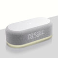 Fast Wireless Charger Alarm Clock Time LED Light Thermometer for iPhone 16 15 14 13 12 Charging Dock Station for Samsung S24 S23