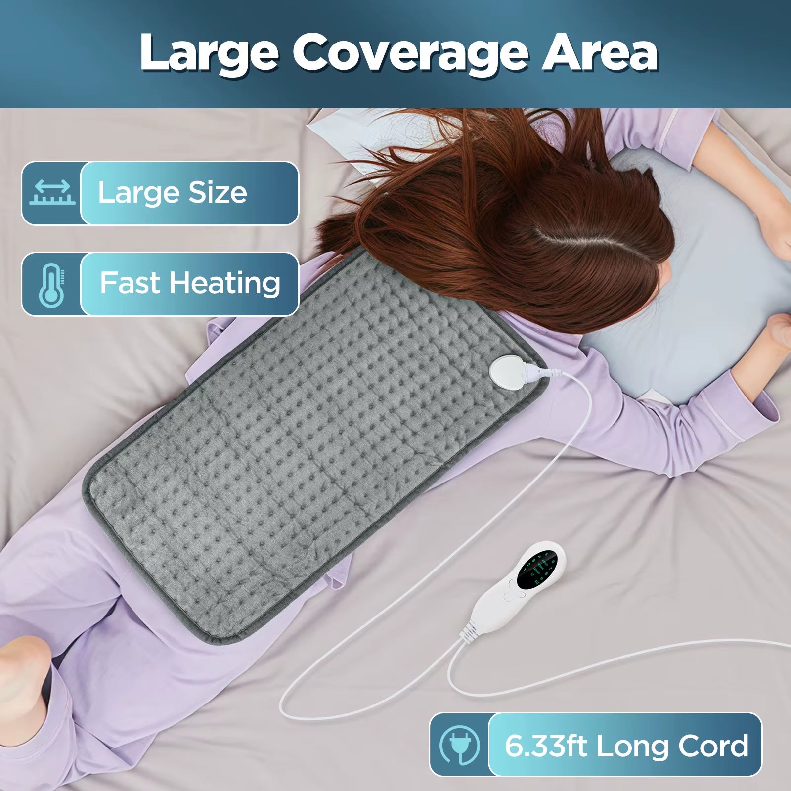 Electric Heating Pad Blanket Office Home For Shoulder Neck Back Spine Leg Winter Warm Camping Sheet 110V 220V Washable 50*100cm
