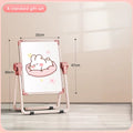 Foldable Easel Style Magnetic Whiteboard Portable Non-Powderly Small Blackboard Chiln's Drawing Board Space-Saving Gift for Kids