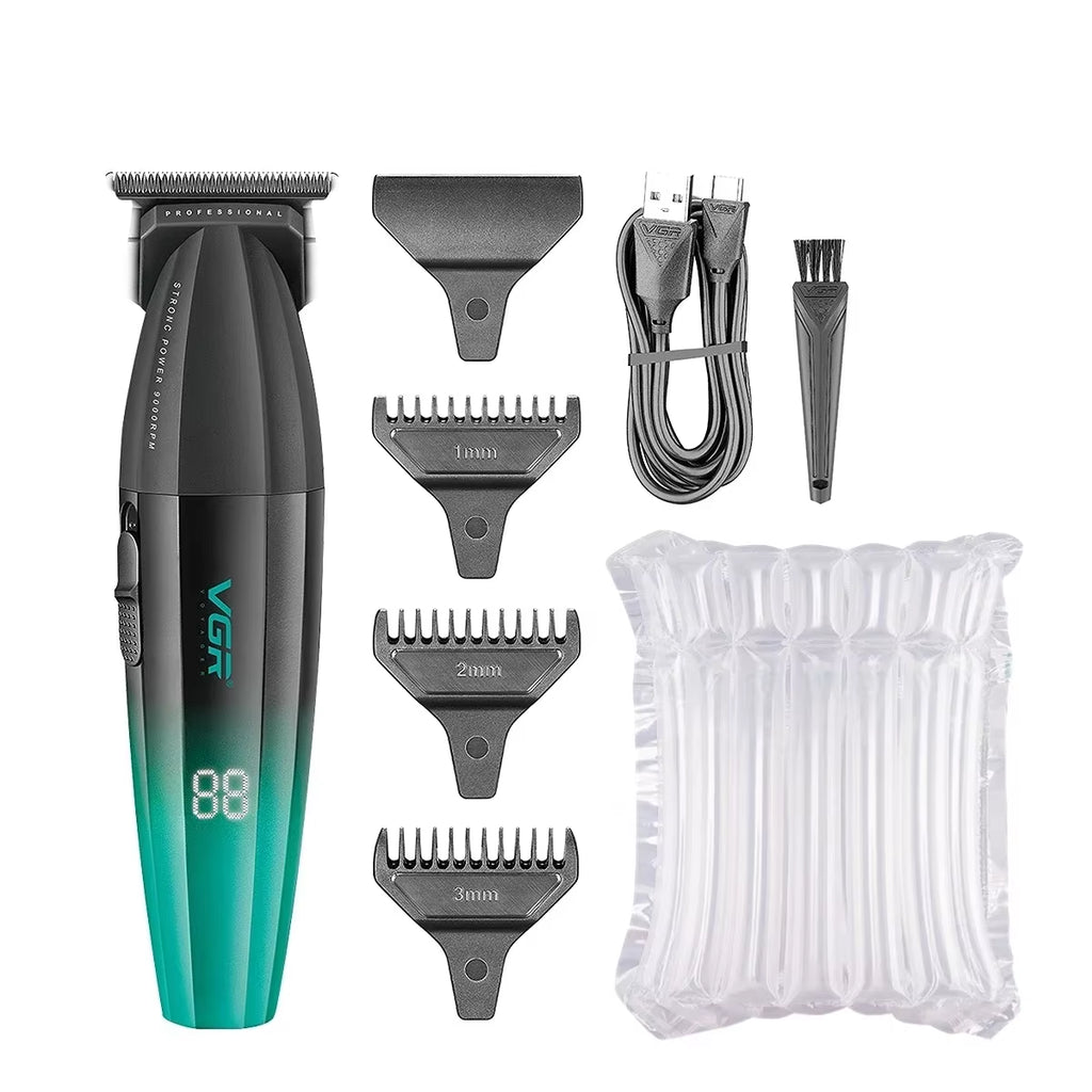 Hair Clipper Cordless Hair Trimmer Professional Hair Cutting Machine Electric Clipper 9000 RPM Metal Clipper for Men V-906