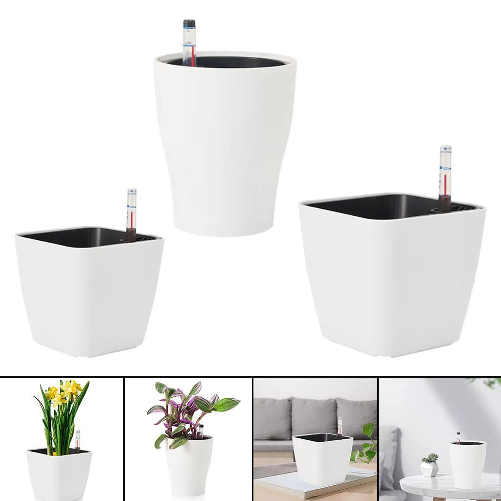 Self Watering Flower Pots Planter Seedling for Pot Plants Garden