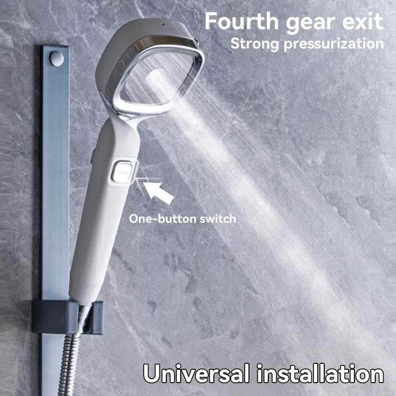 XIAOMI  Self-cleaning Shower Head with Brush One-Key Stop Water Massage High Pressure ABS Showerhead with Filter