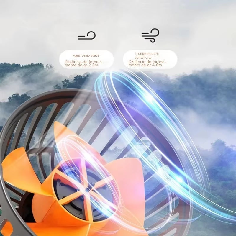 Car Fan 360° Adjustable 3 Head Air Fan Automotive Electric Fan USB/12V/24V  2 Speeds Car Silent  For Home Desk Office&Car