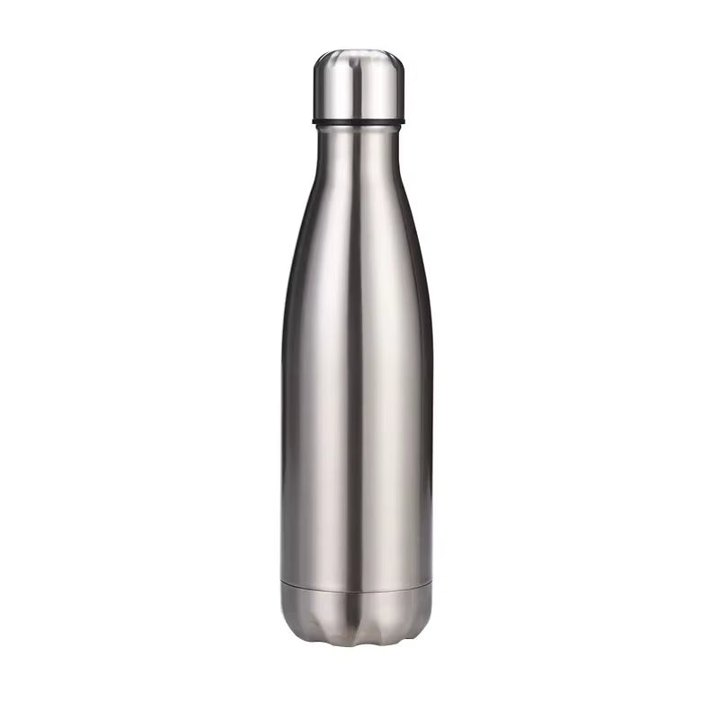 500/750ml Stainless Steel Sports Water Cup Sports Kettle Single-layer Double-wall Thermal Insulation Vacuum Bottle