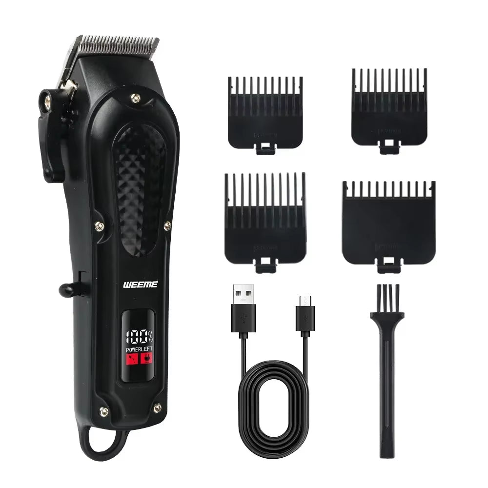 Hair Clipper Cordless Electric Hair Cutting Machine Portable Shaver Barber USB Fast Charging Hair Trimmer Boyfriend's Gift