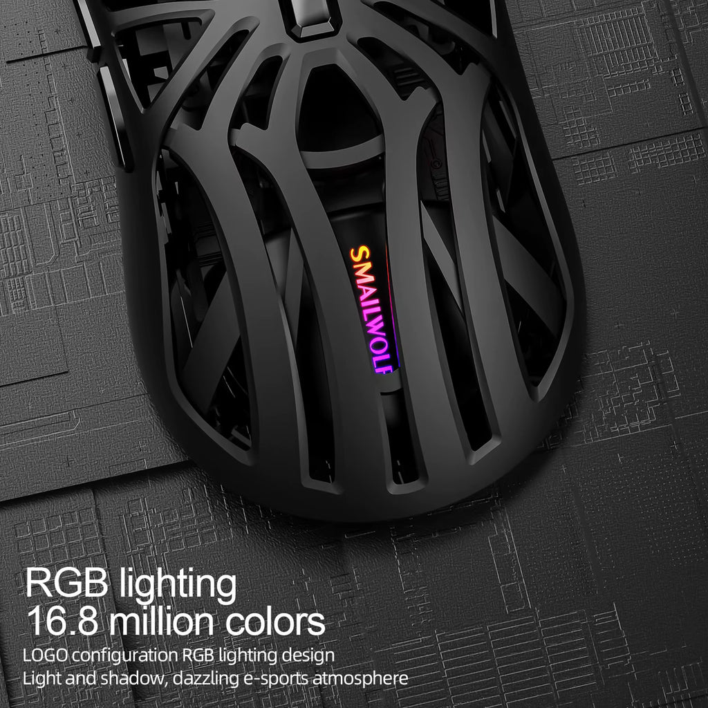 RS8 Bluetooth wireless 2.4g gaming mouse triple-mode lightweight e-sports gaming 1K return rate 10000DPI computer