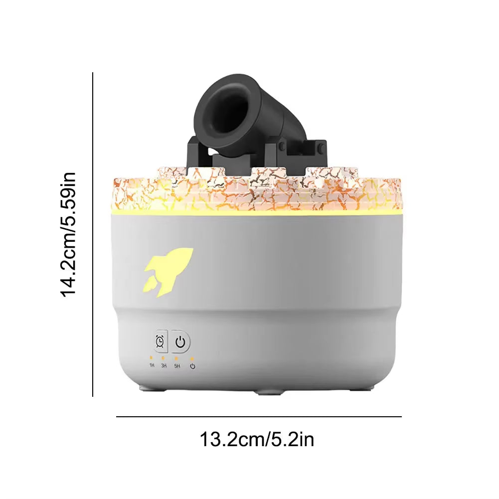Volcanic Crack Light Cannons Humidifier Essential Oil Diffuser Cannon Blast Turret Aromatherapy Humidifier Aromatherapy Diffuser