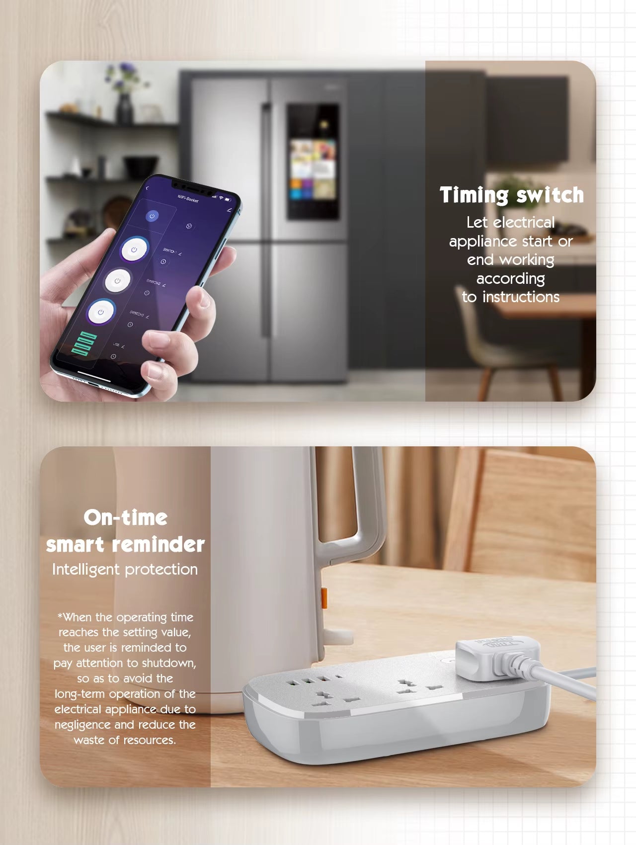 Smart Plug Power Strip Tuya Wifi Remote Control Timer Socket Line Filter Smart Home Switch EU KR UK US Outlet USB Adaptor